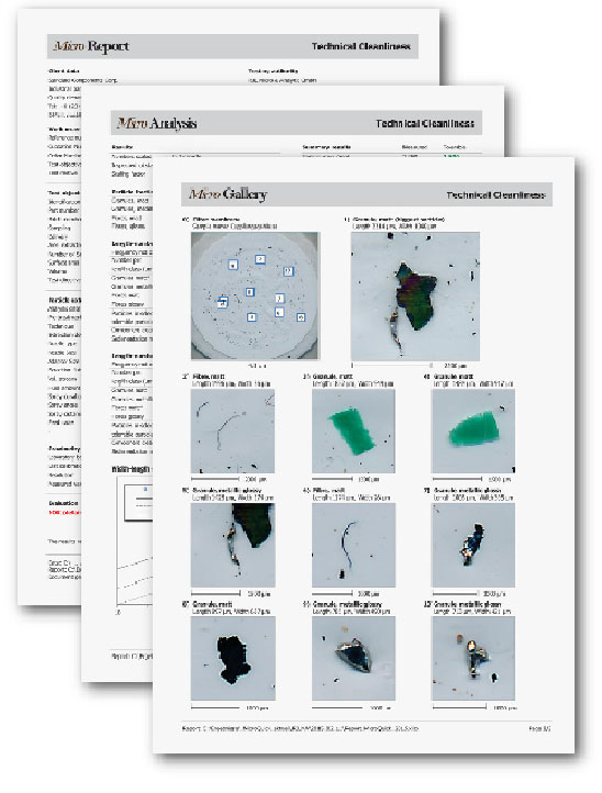 發(fā)動機清潔度檢測報告